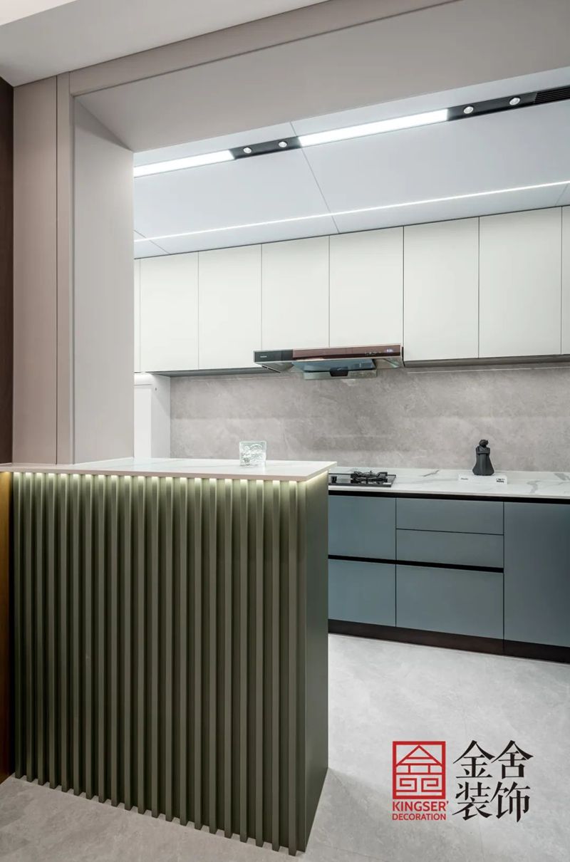 石家莊學校公寓裝修160㎡現代輕奢實景圖