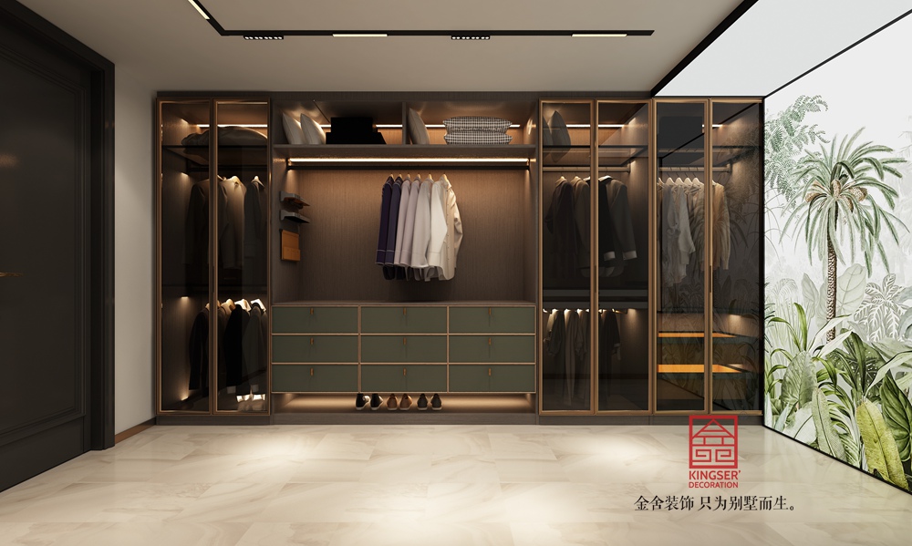 龍湖天奕350平米法式風格裝修-衣帽間