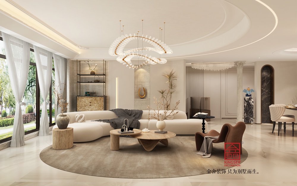 龍湖天奕350平米法式風格裝修-客廳